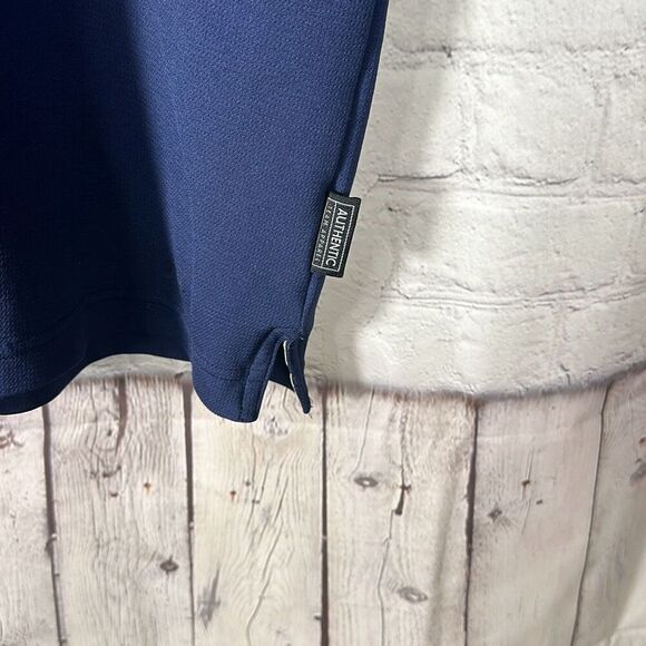 Naval Academy Nike Dri-Fit Blue Short Sleeve Golf Polo Shirt Medium - Picture 2 of 12